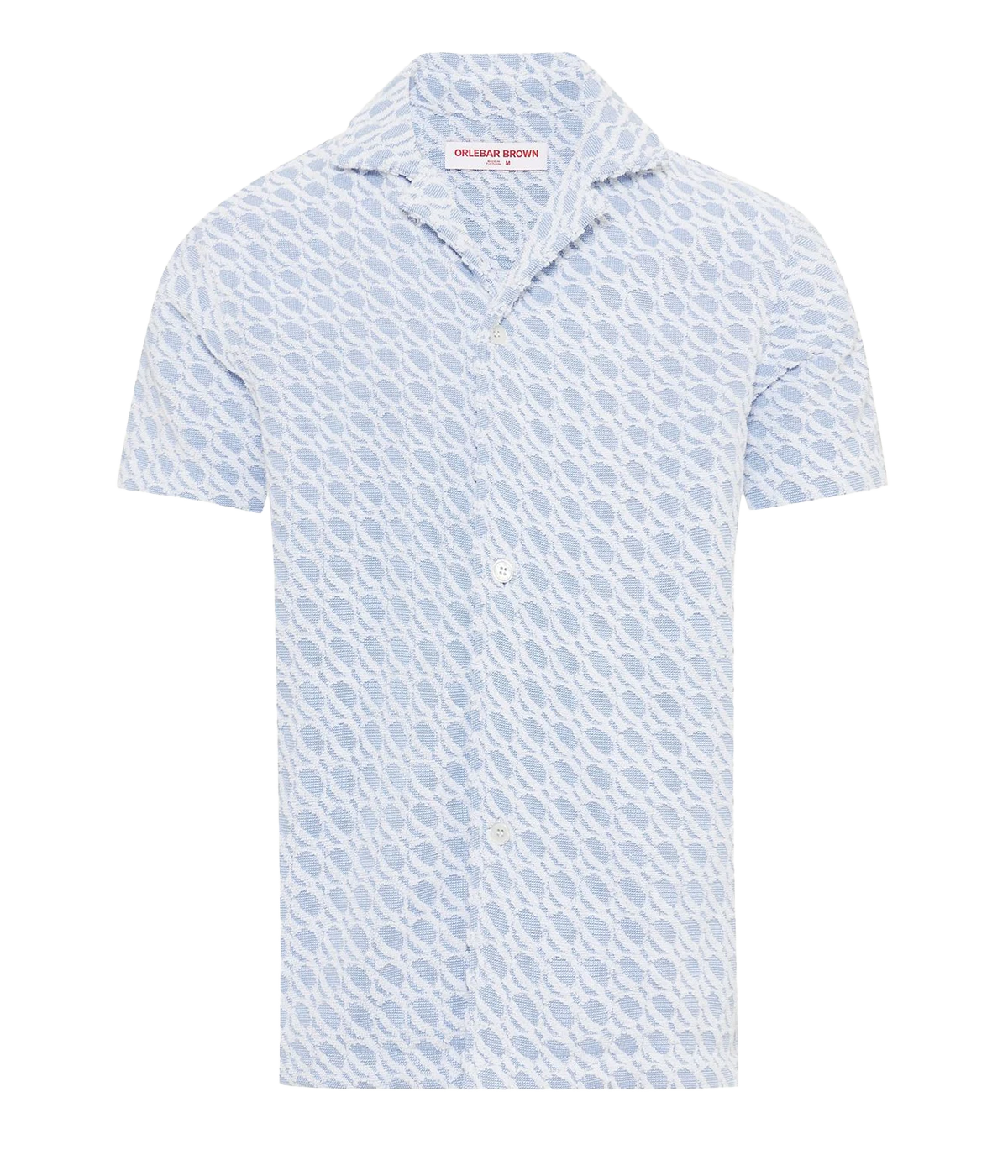 Howell Towelling Orbit Polo in Wish Blue