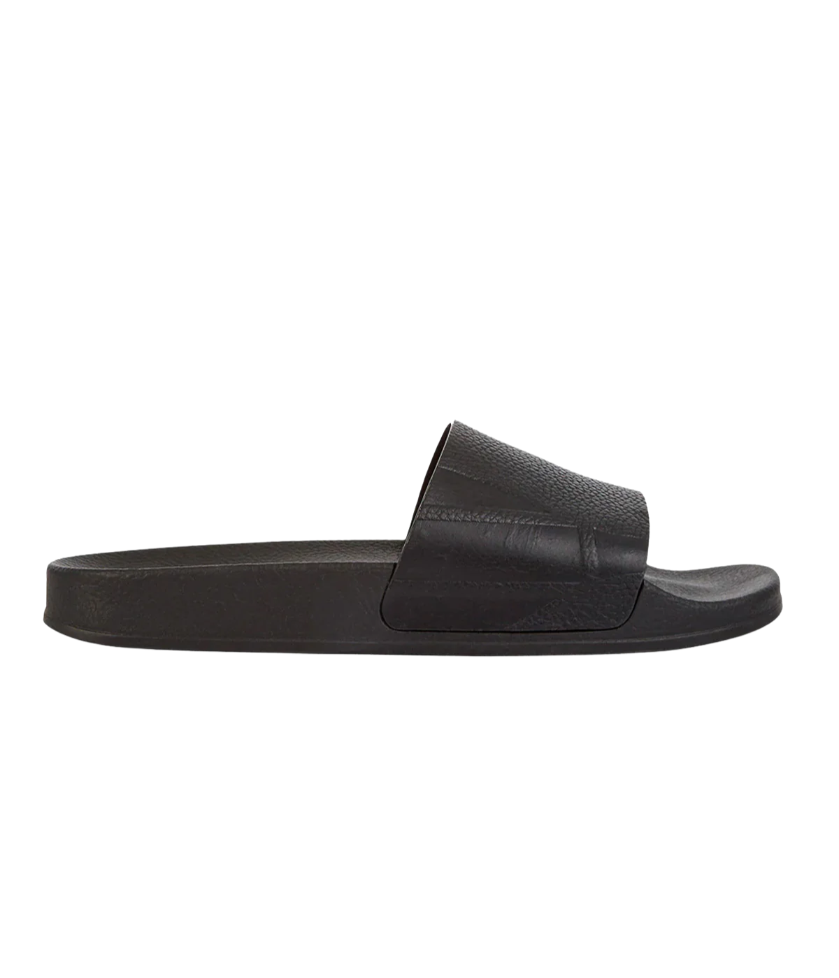 Humberto Suede Slides in Black