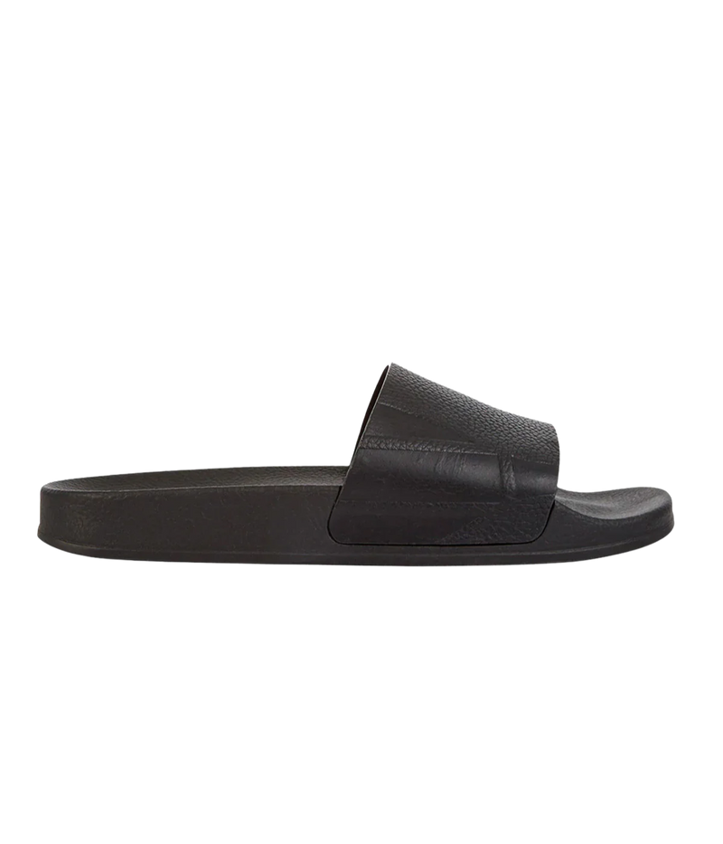 Humberto Suede Slides in Black