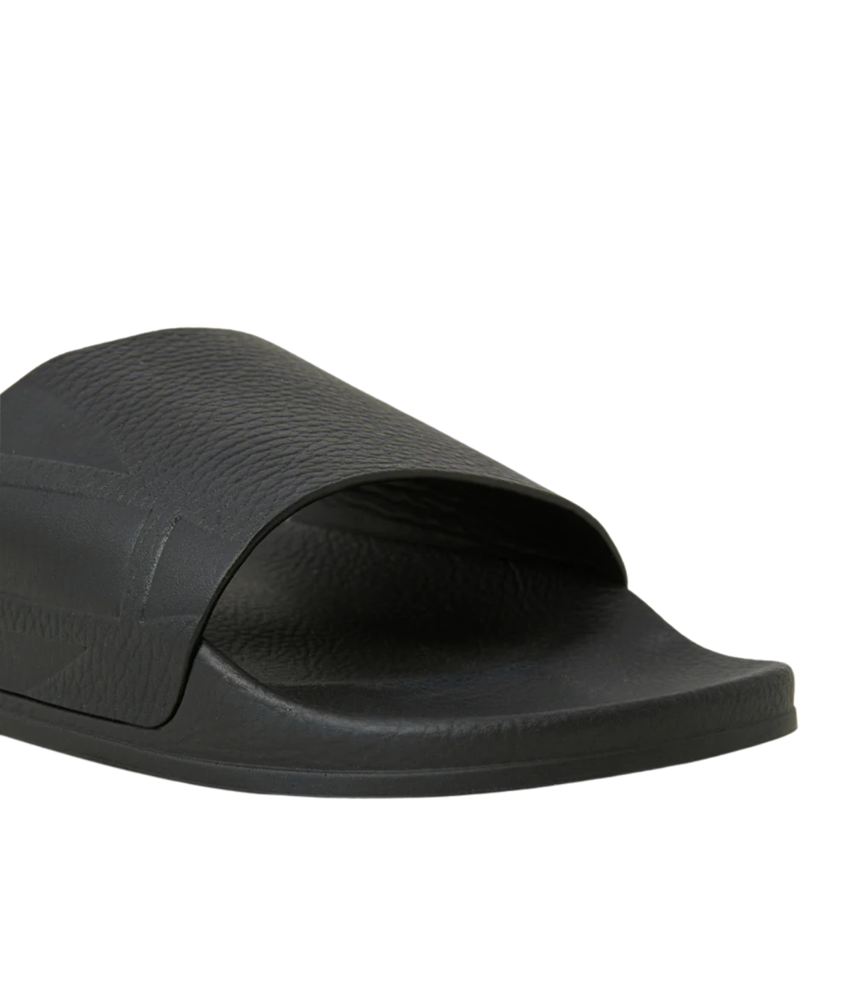 Humberto Suede Slides in Black