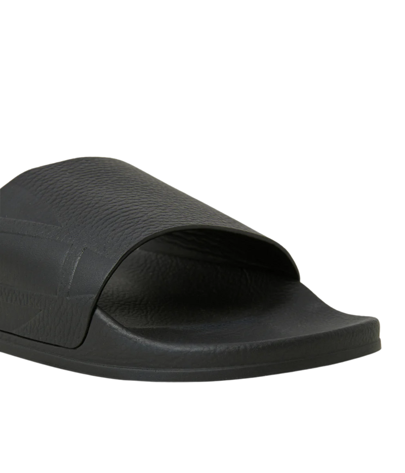 Humberto Suede Slides in Black