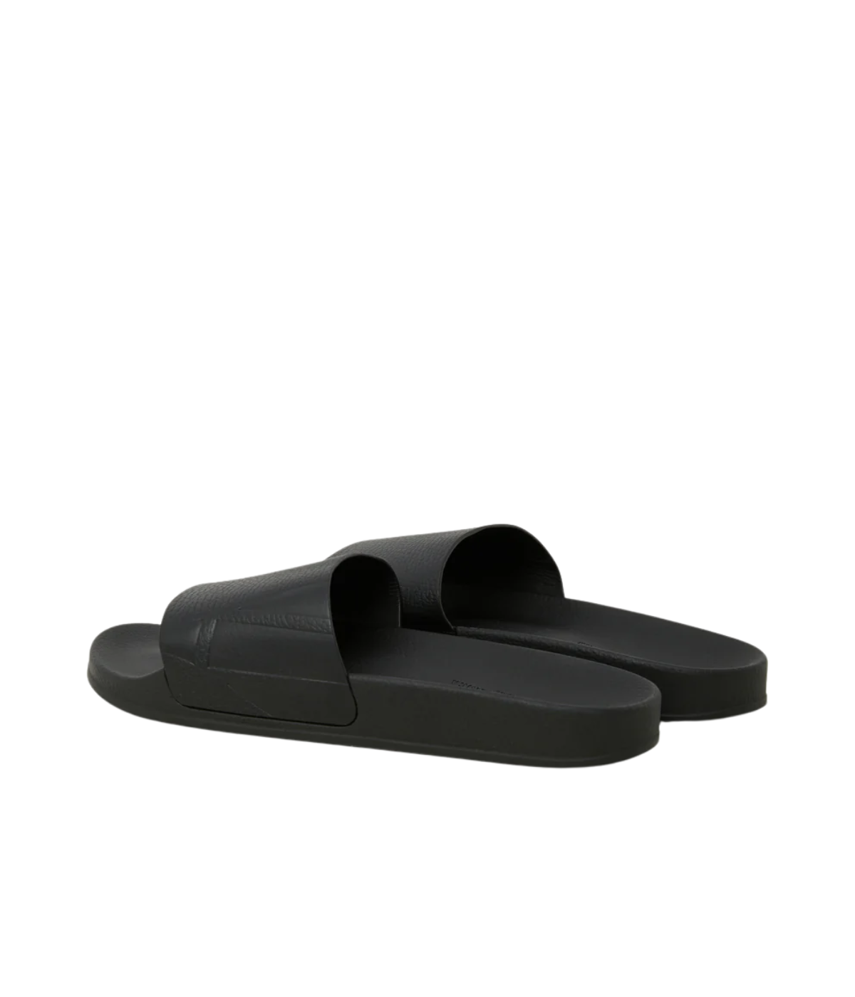 Humberto Suede Slides in Black