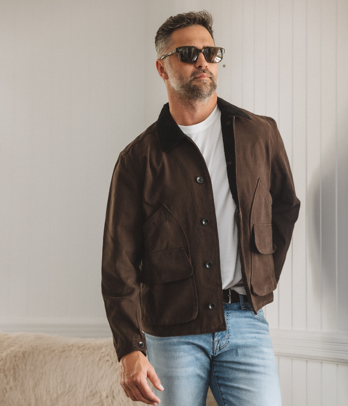 Hunter Jacket in Dark Brown
