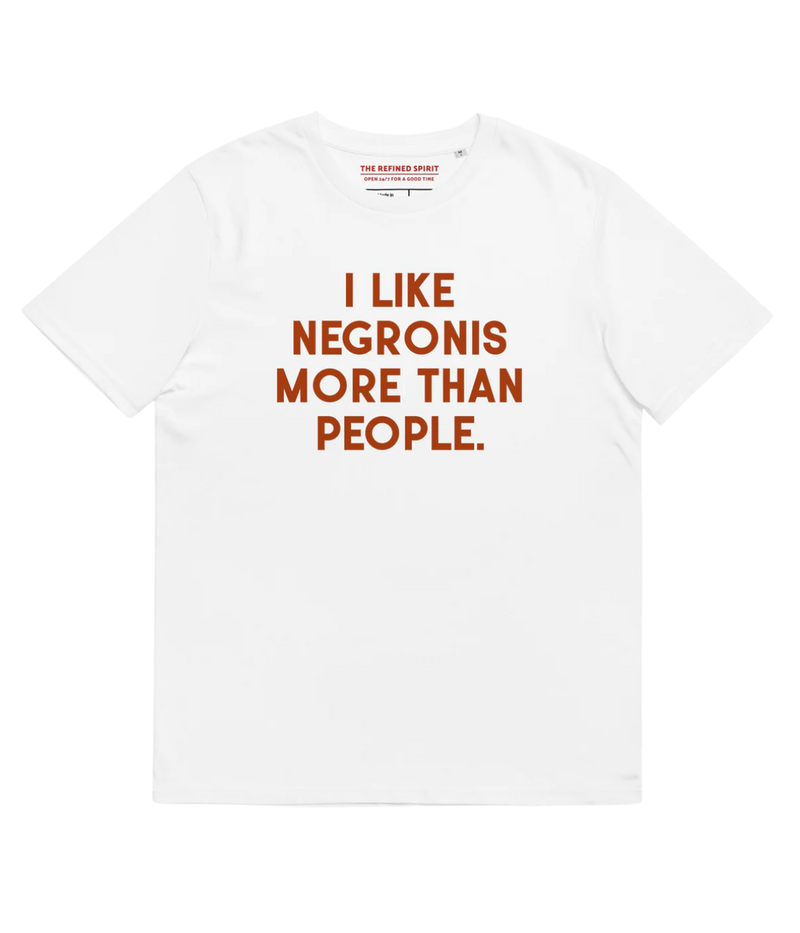 I Like Negronis More Than People Tee in White