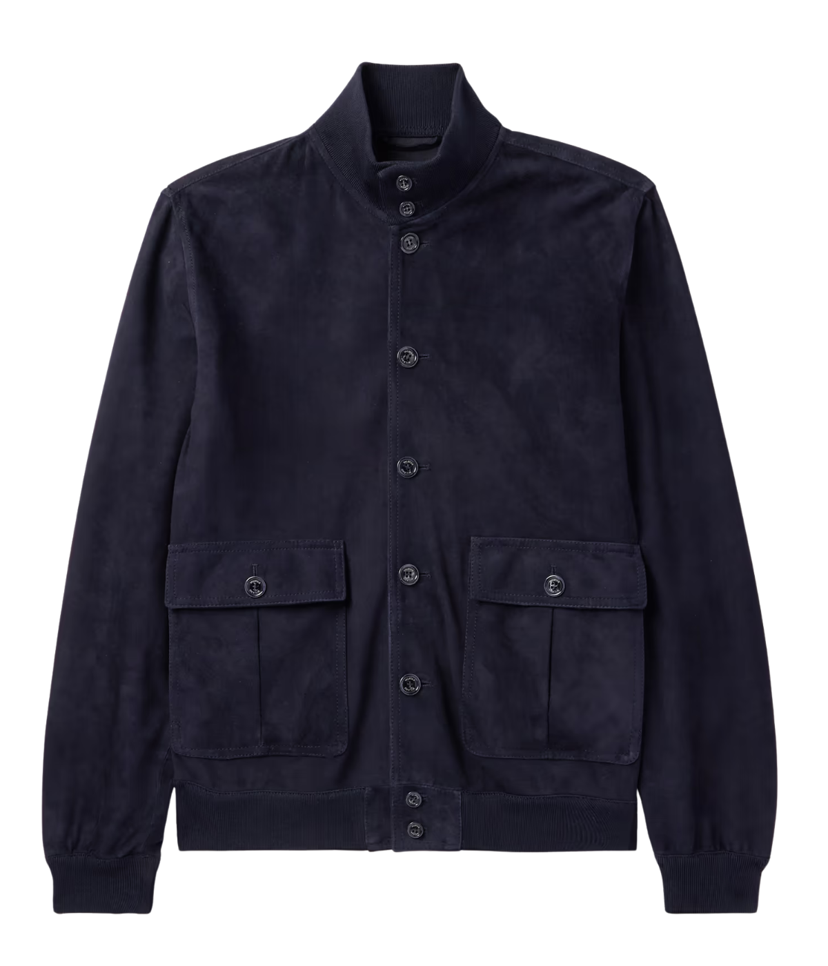 The Valstar Suede Jacket, a modern twist on the classic A1 flight jacket, featuring a luxurious goat suede texture and ribbed trims for a sporty yet sophisticated silhouette.