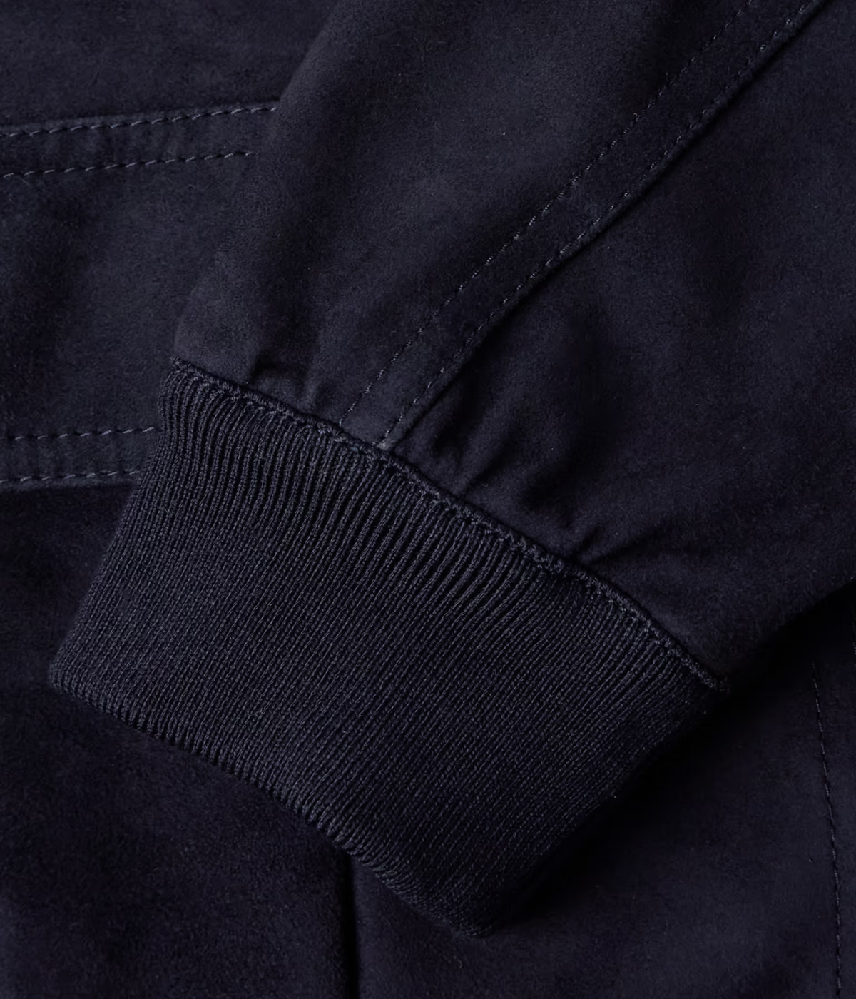 Iconic Valstarino Suede Jacket in Dark Blue