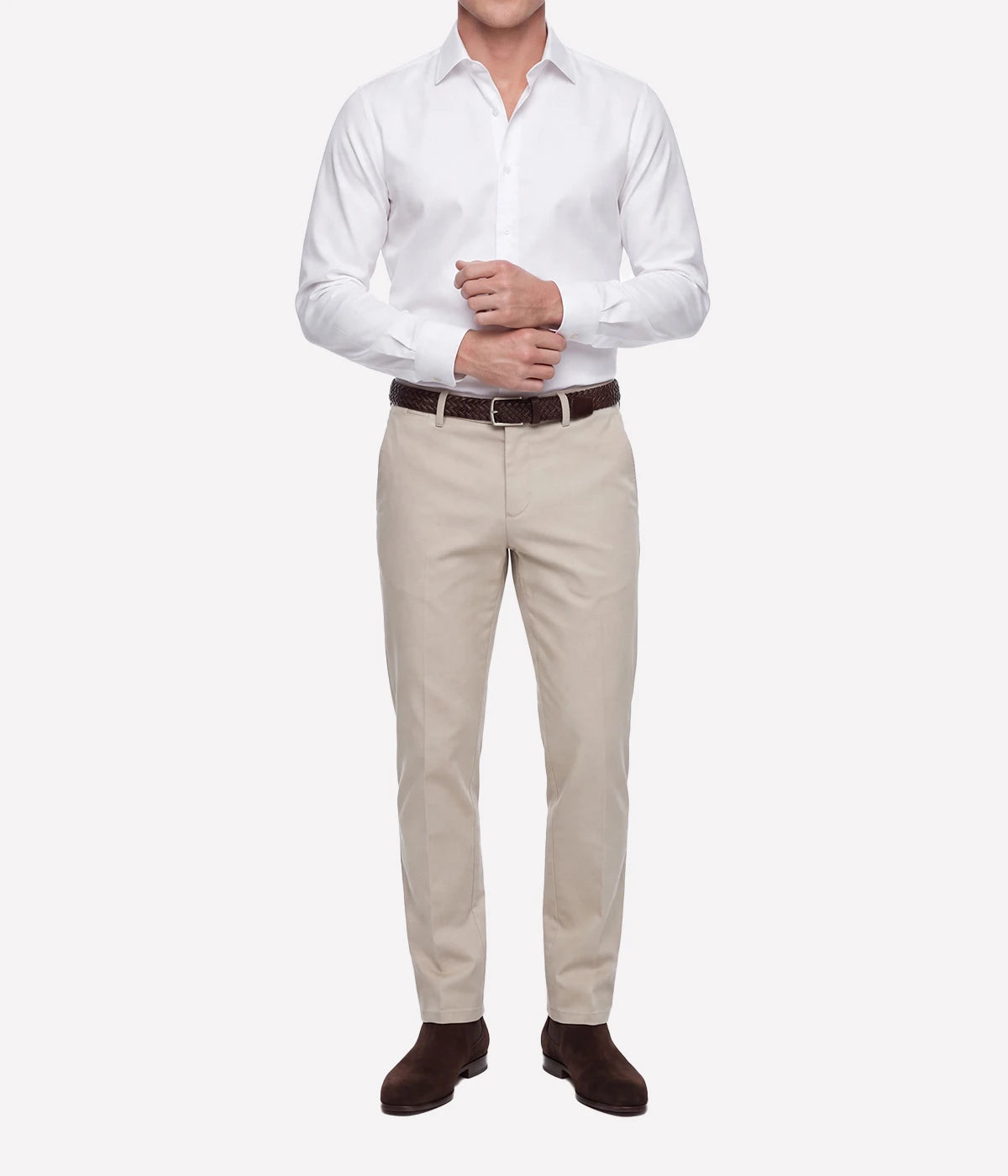 Slim Fit Shirt In Smooth White