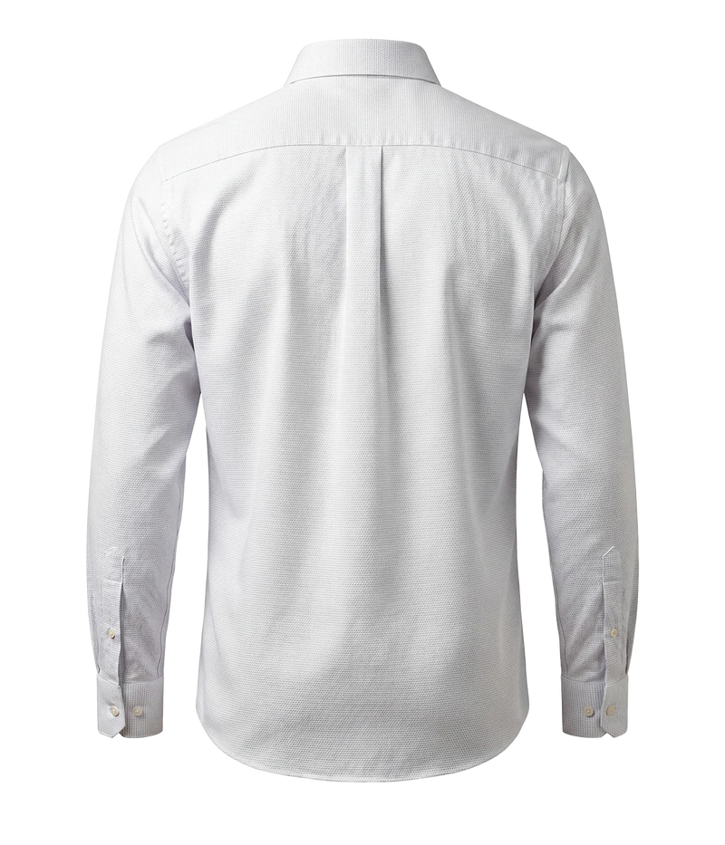Slim Fit Shirt In Woven Blue White