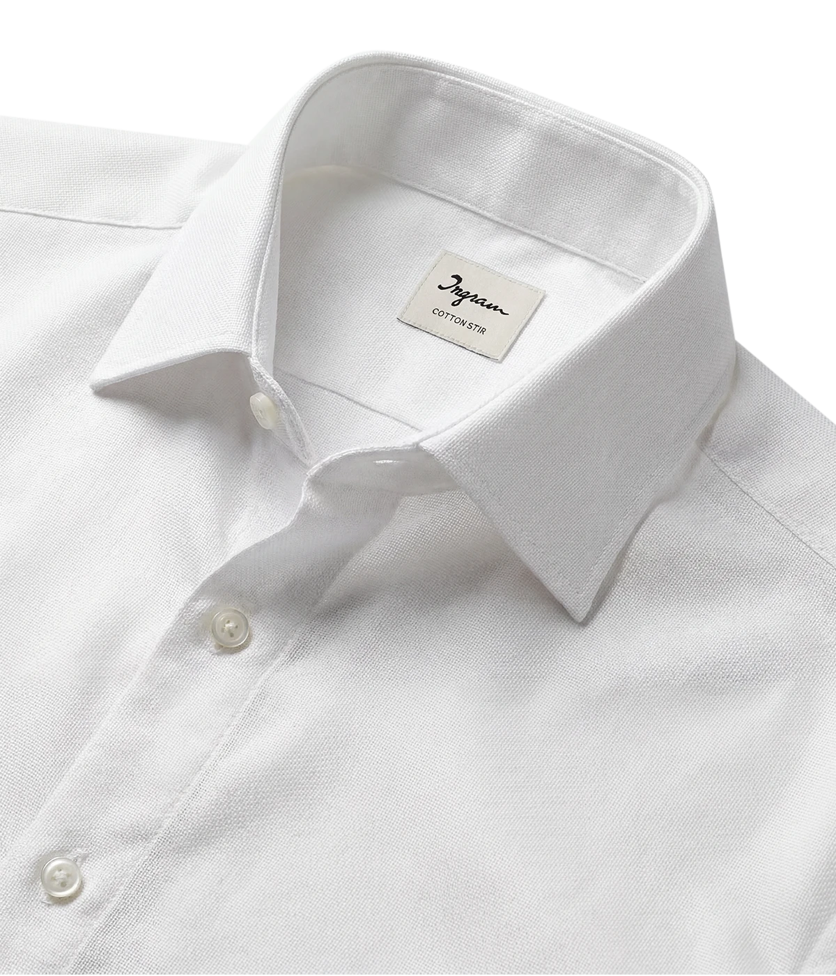 Slim Fit Shirt in White Textured