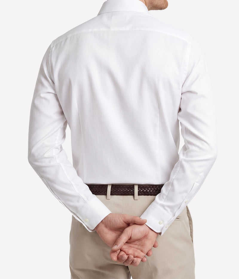 Slim Fit Shirt in White Textured