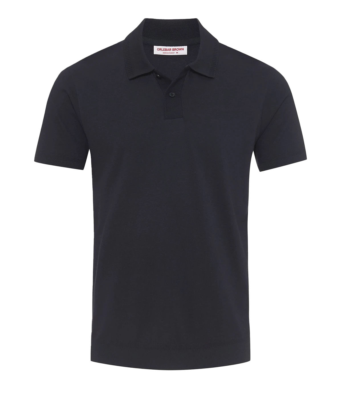 Jarret Knitted Rib Polo in Night Iris