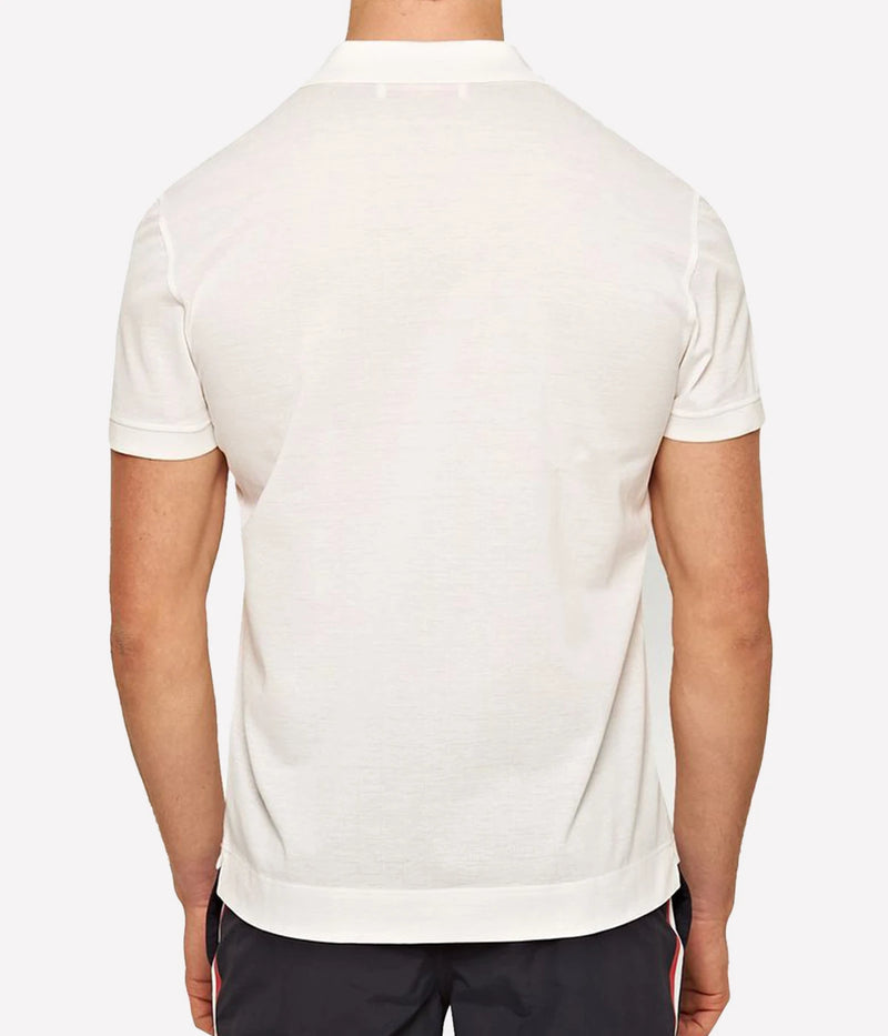 Jarrett Checkerboard Polo in White
