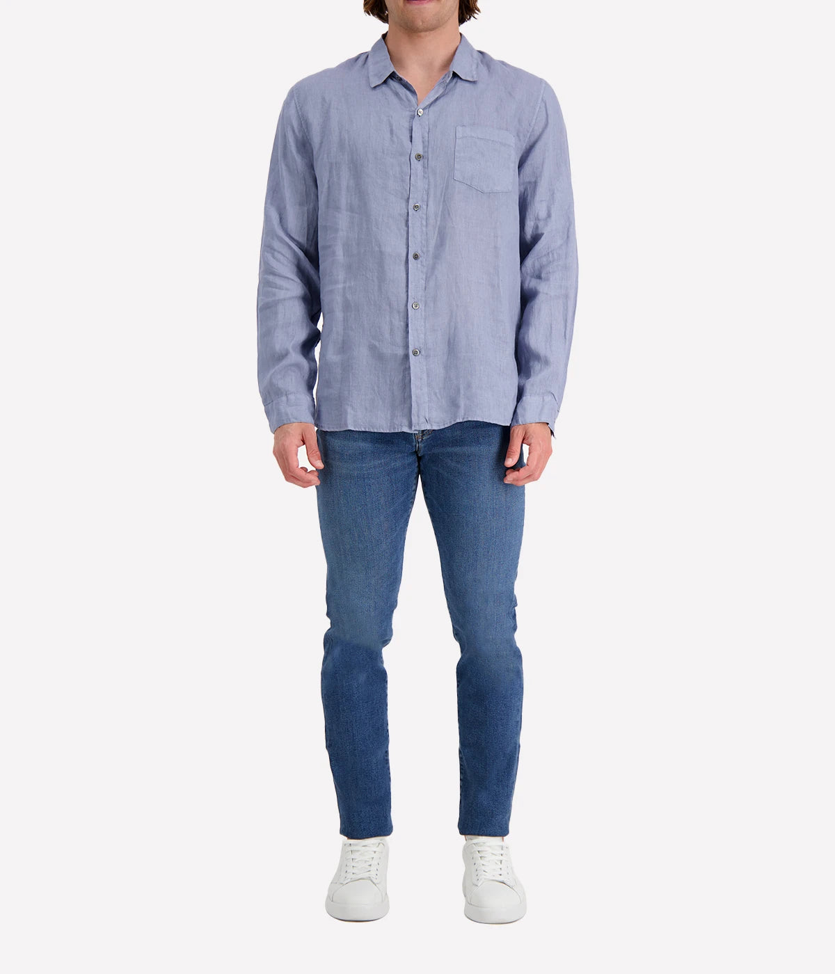 Jioch Linen Shirt in Stonewash