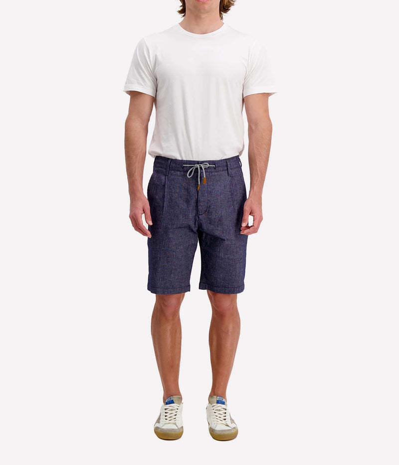 Jogger Bermuda Pants in Blue