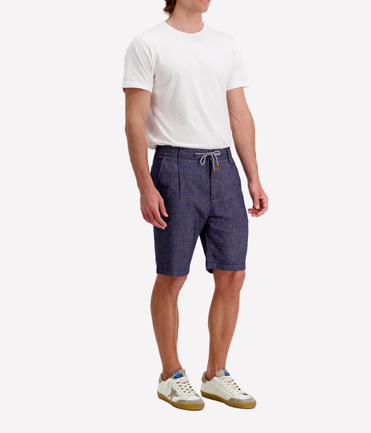 Jogger Bermuda Pants in Blue