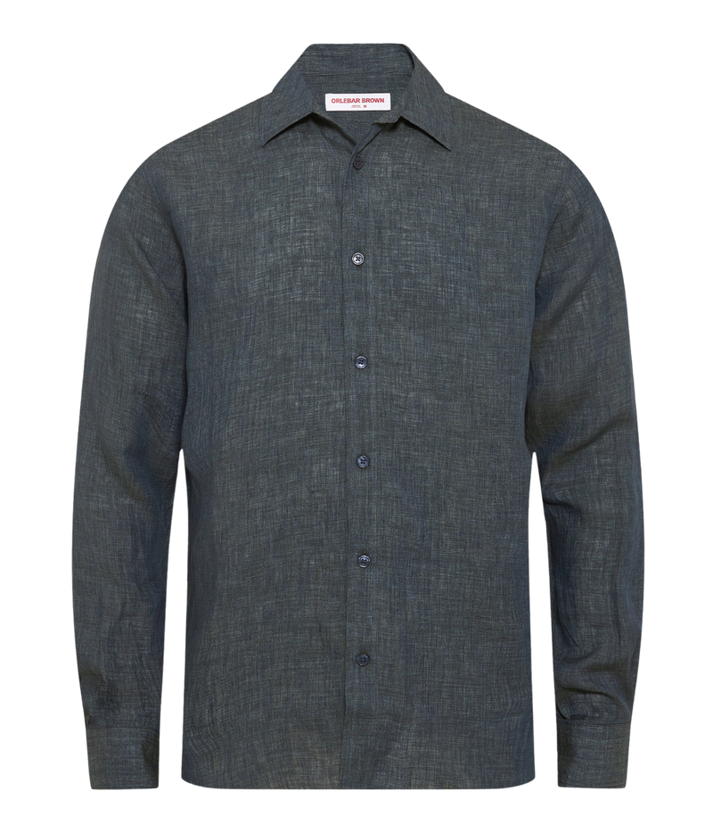 Justin Lino Stitch Shirt in Saltwater Blue
