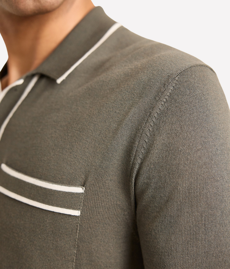 Keeling Polo in Herbal Green & Cashew