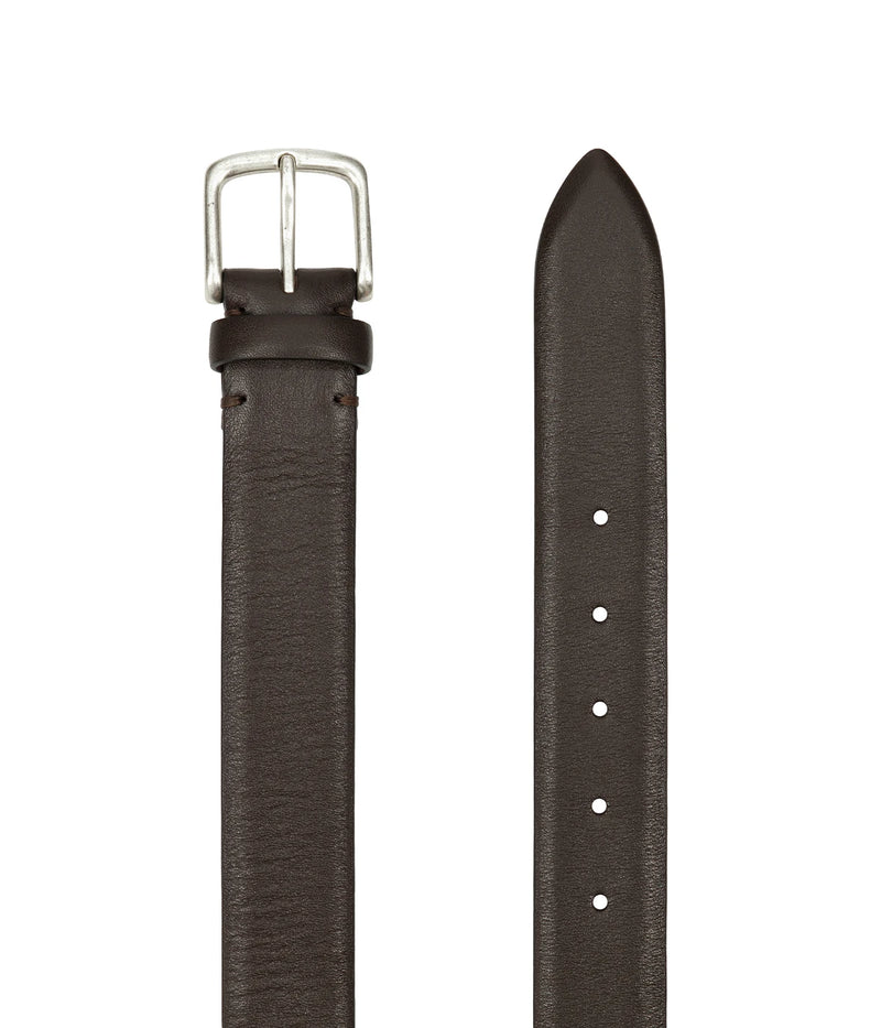 Leather Belt in Chocolate