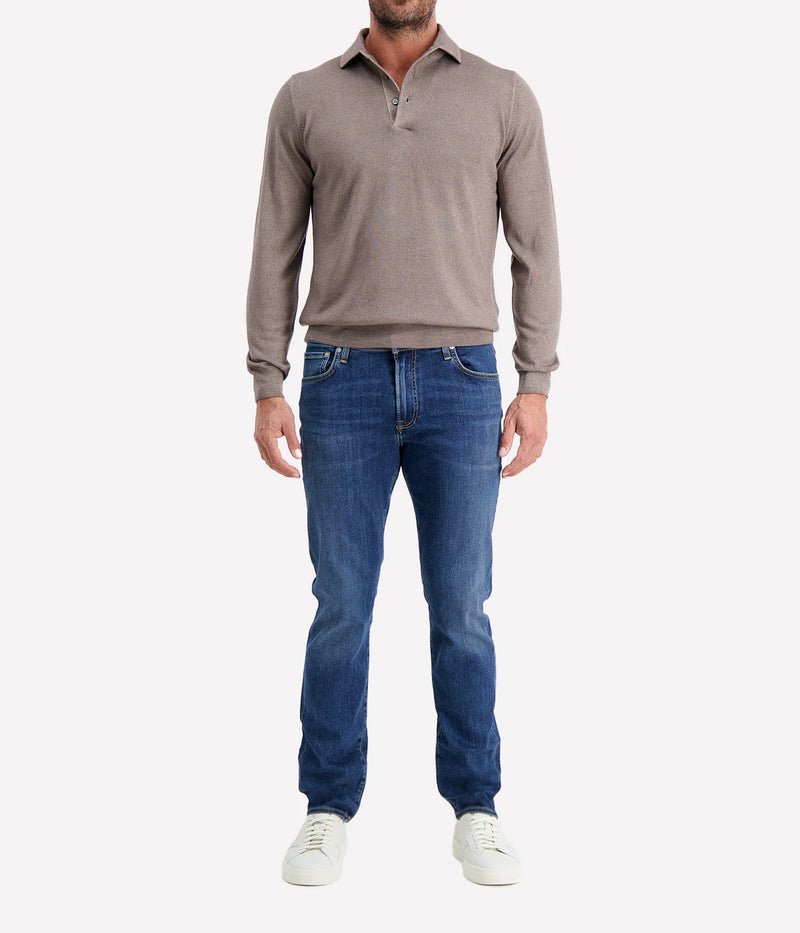 Long Sleeve Polo in ARMY