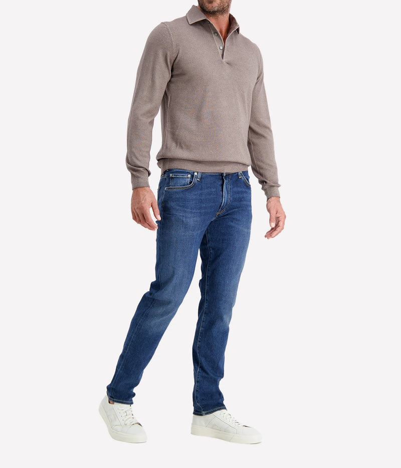 Long Sleeve Polo in ARMY