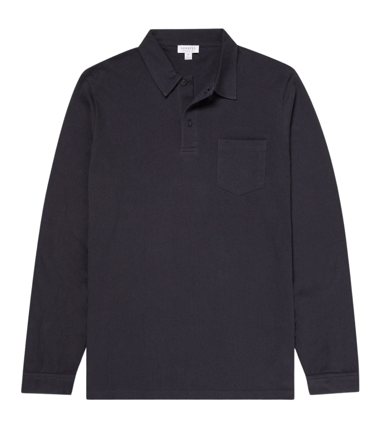 Long Sleeve Riviera Polo Shirt in Navy