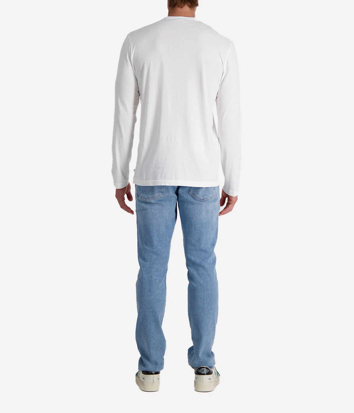 Long-sleeve crew neck shirt in ultra-soft 100% cotton, garment-dyed for a relaxed, lived-in feel. Classic fit with clean-finished hems, perfect for layering or wearing solo.
