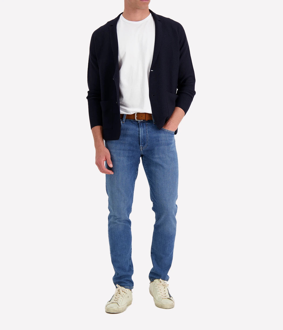 Knitted Jacket in Navy