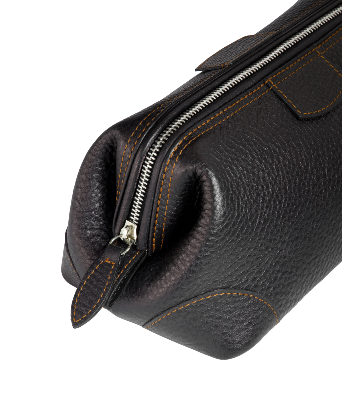 Mens Leather Washbag with Zip