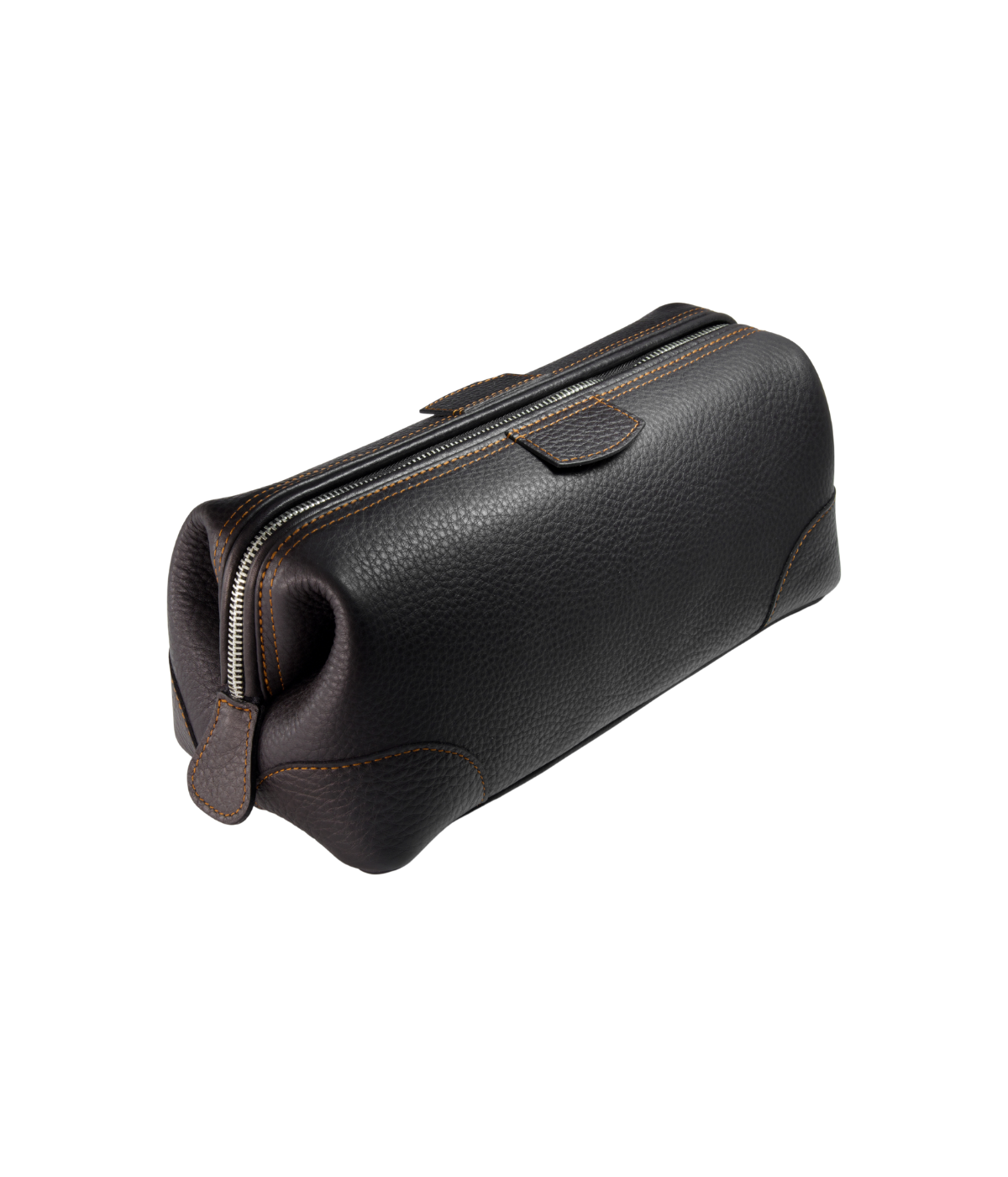 Mens Leather Washbag with Zip