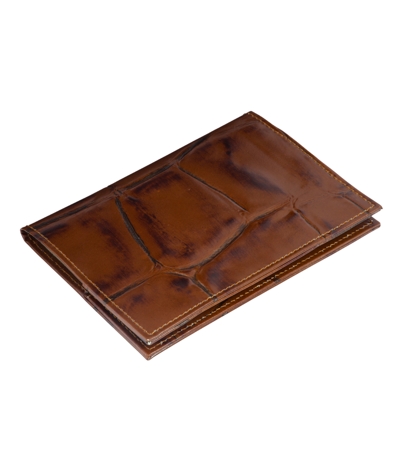 Leather Passport Case in Brown