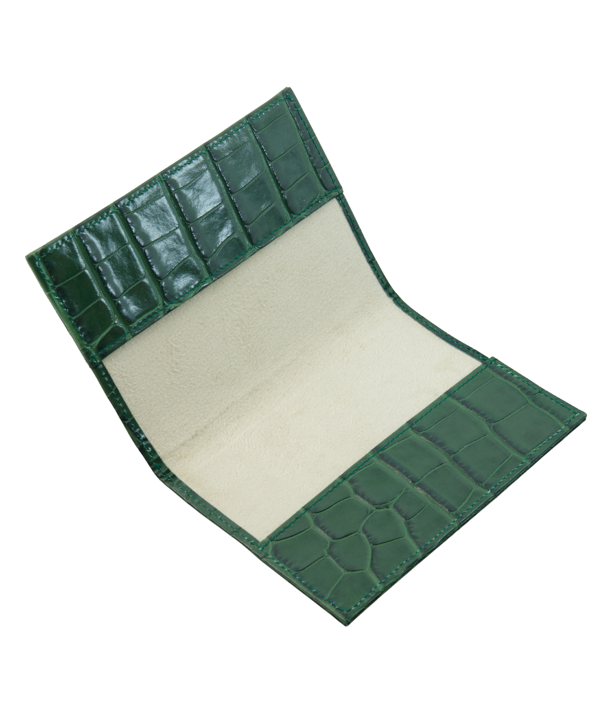 Leather Passport Case in Green