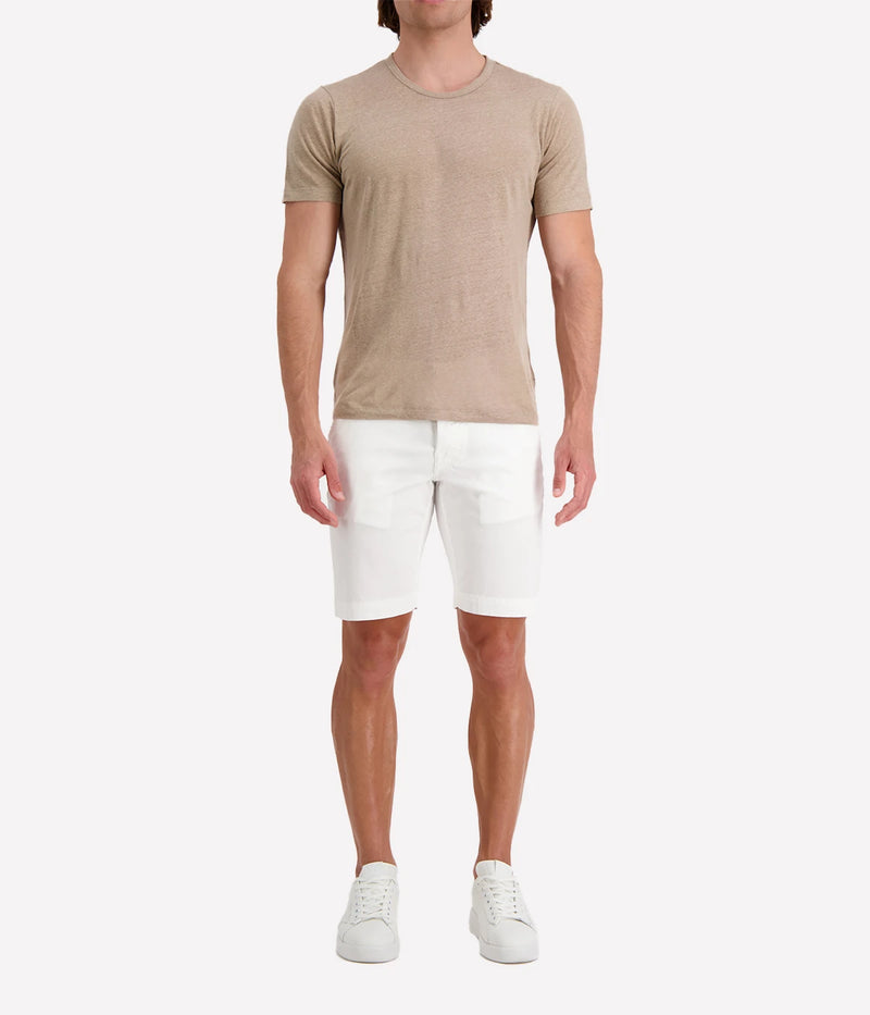 Linen Crew T-Shirt in Sahara