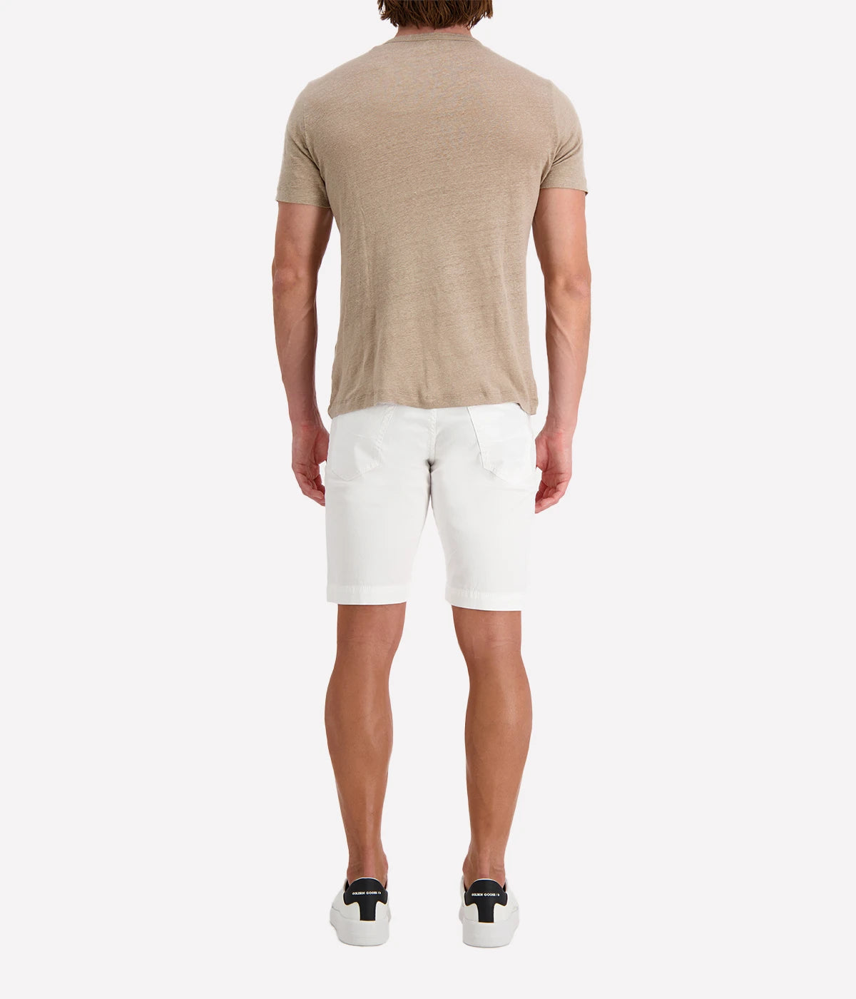 Linen Crew T-Shirt in Sahara