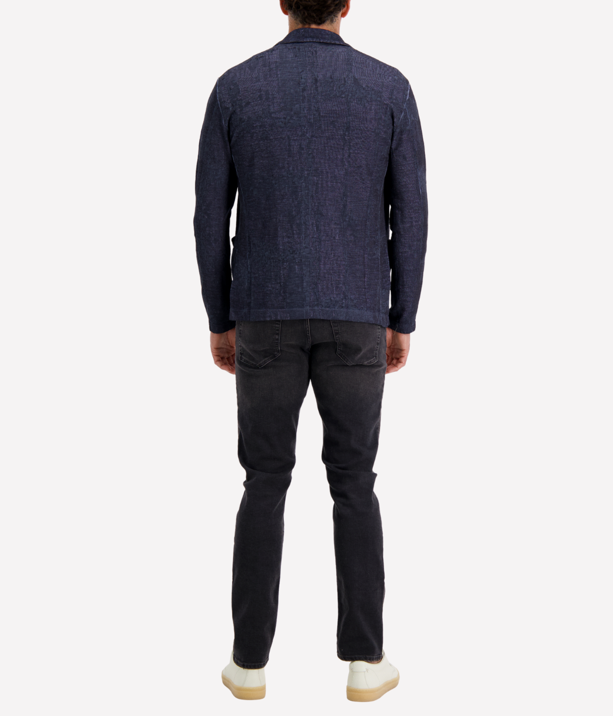 Linen Cotton Jacket in Blue