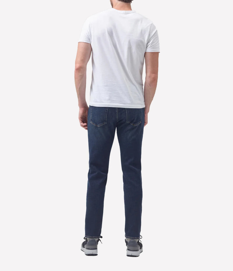 Back view of the jeans, featuring the signature Citizens of Humanity stitching on the pockets and sleek tapered leg.