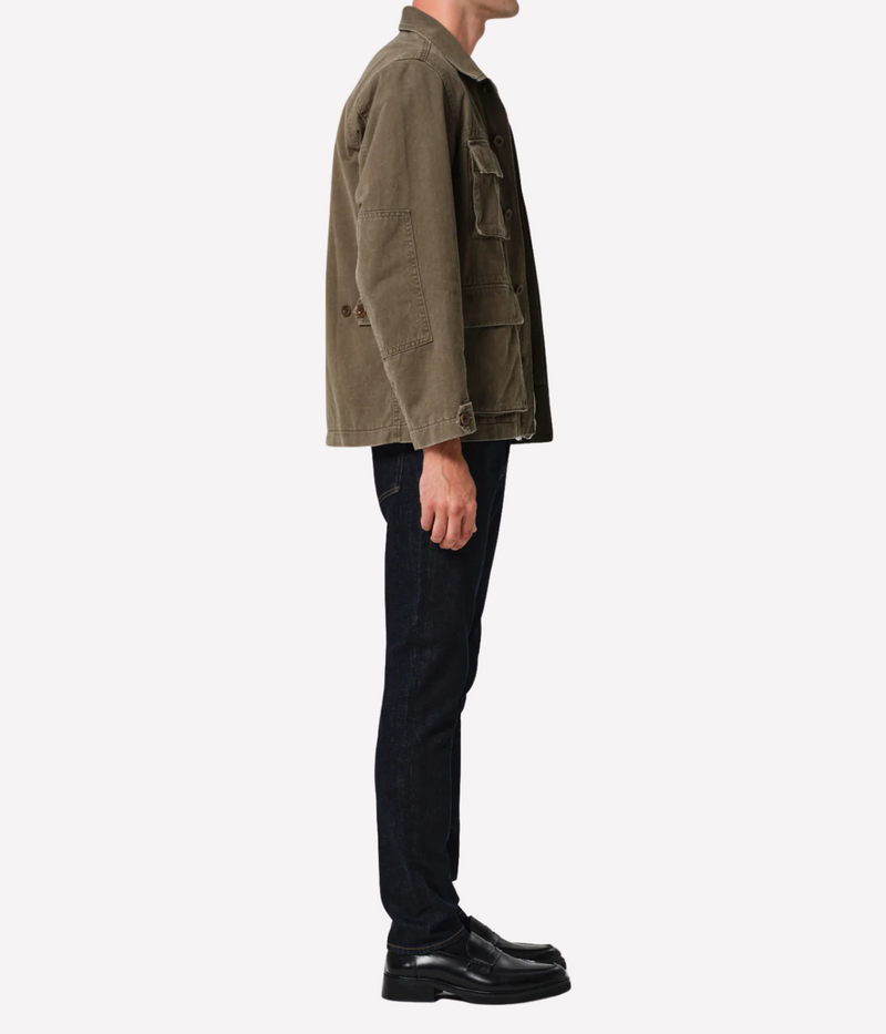 Citizens of Humanity London jeans in a dark, versatile wash, crafted from Perform denim for durability and comfort. Features a slim, tapered fit, ensuring long-lasting style and wearability