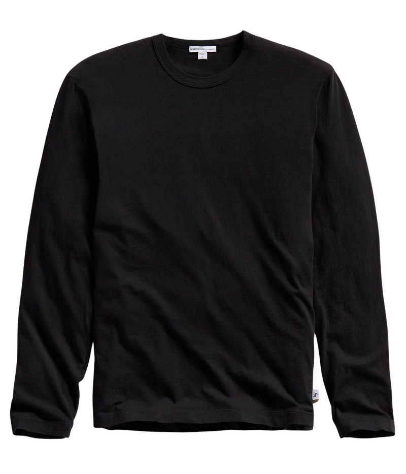 Long Sleeve Crew in Black