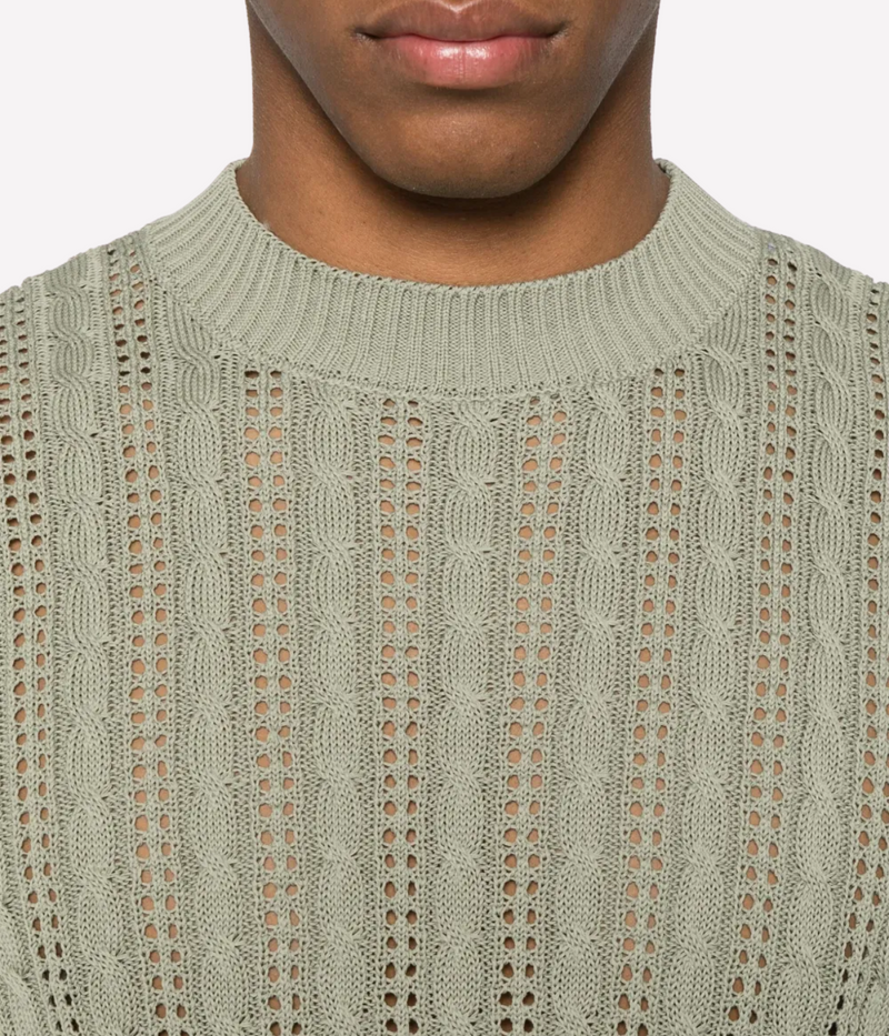 Long Sleeve Knit in Salvia