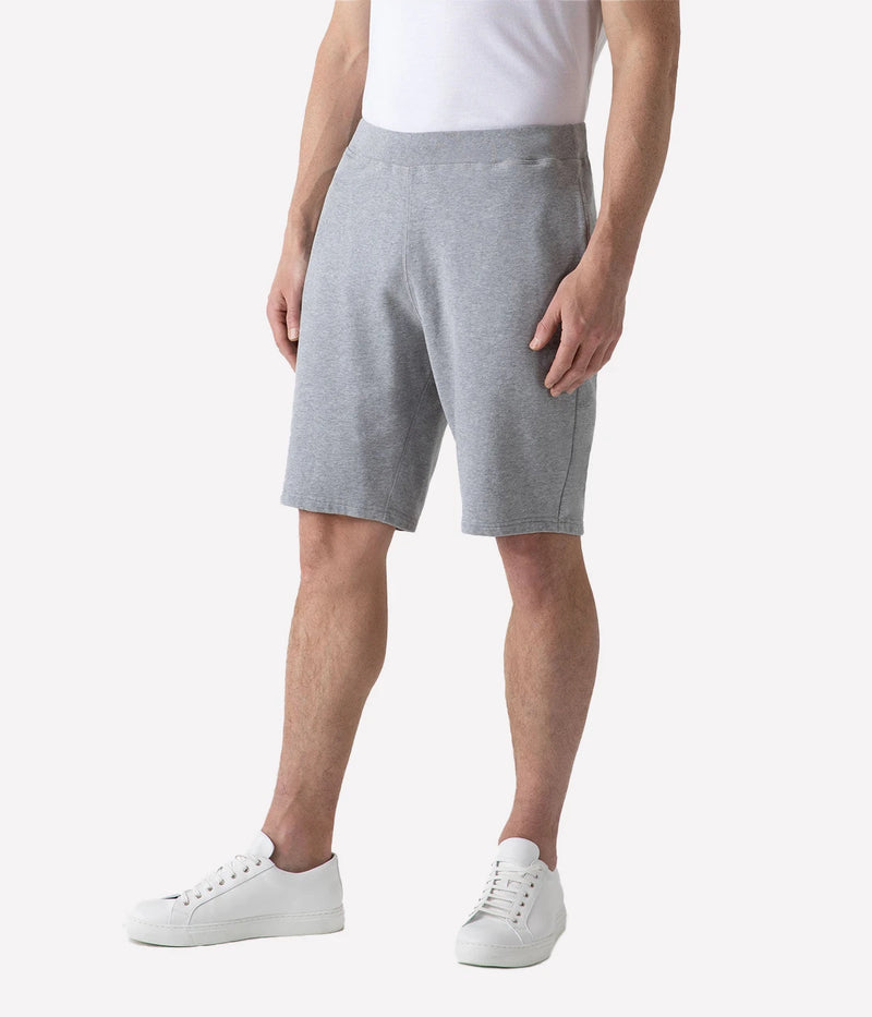 Loopback Track Short in Grey Melange