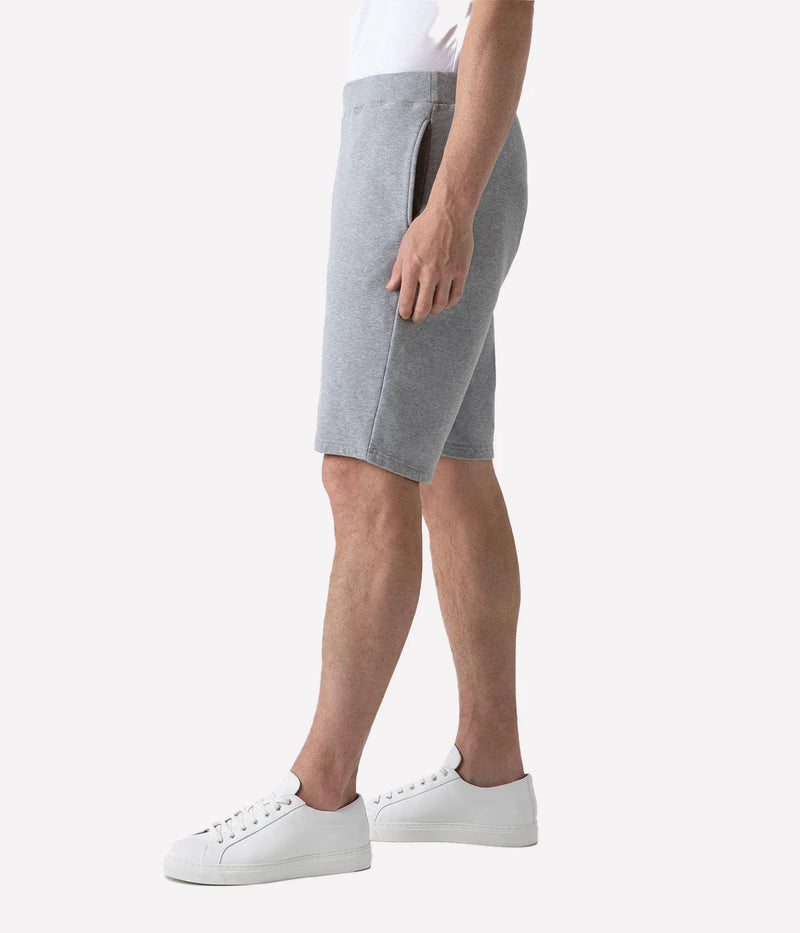 Loopback Track Short in Grey Melange