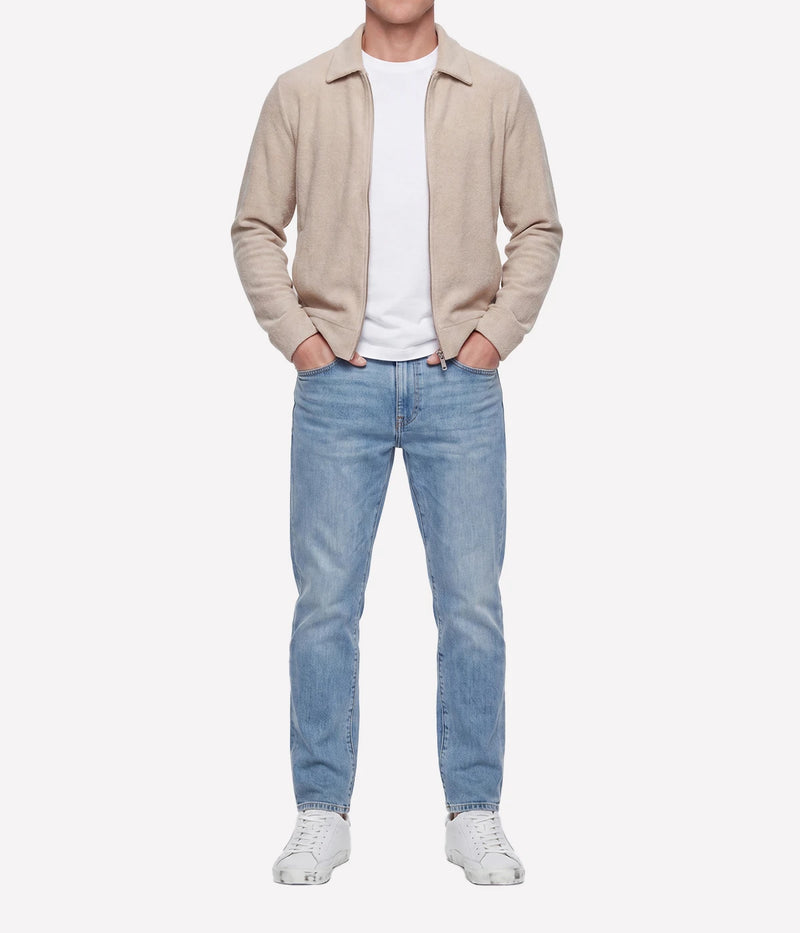 L/S Polo Zip Cardigan in 0320
