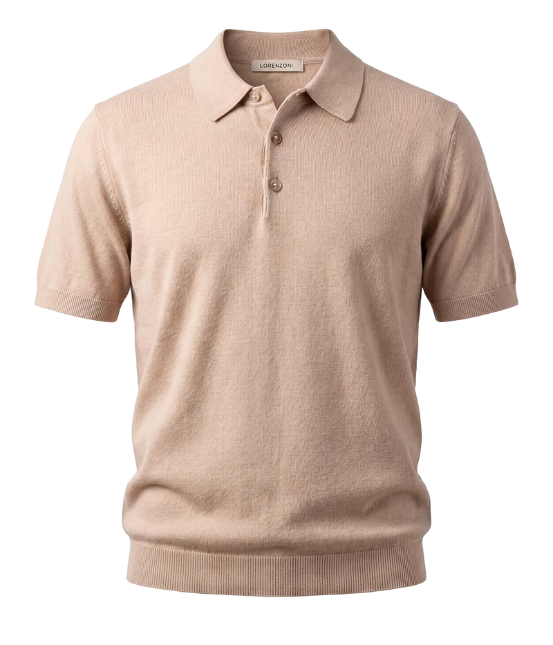 S/S Button Polo in 0320