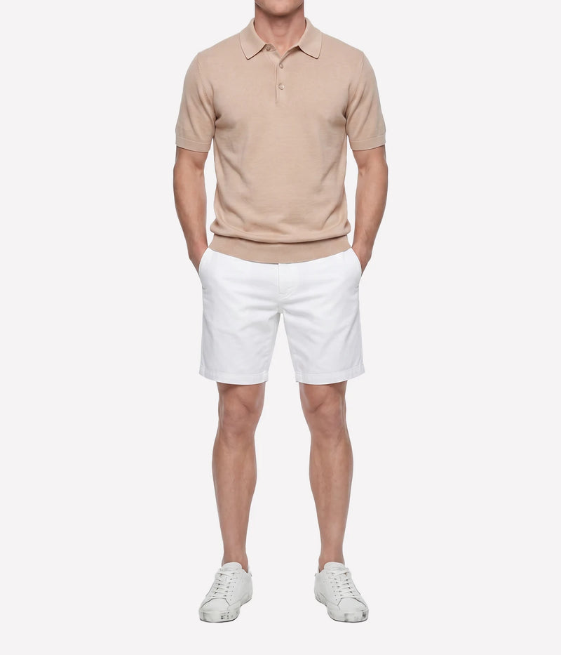 S/S Button Polo in 0320