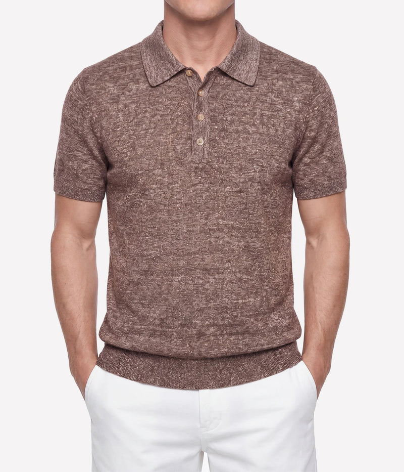 S/S Button Polo in 0350