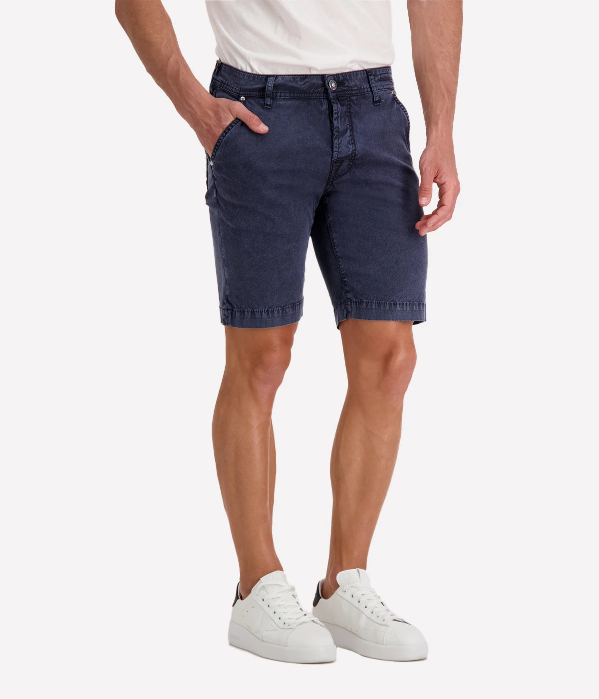 Lou Bermuda 5 Pocket Slim Short in Navy Blue