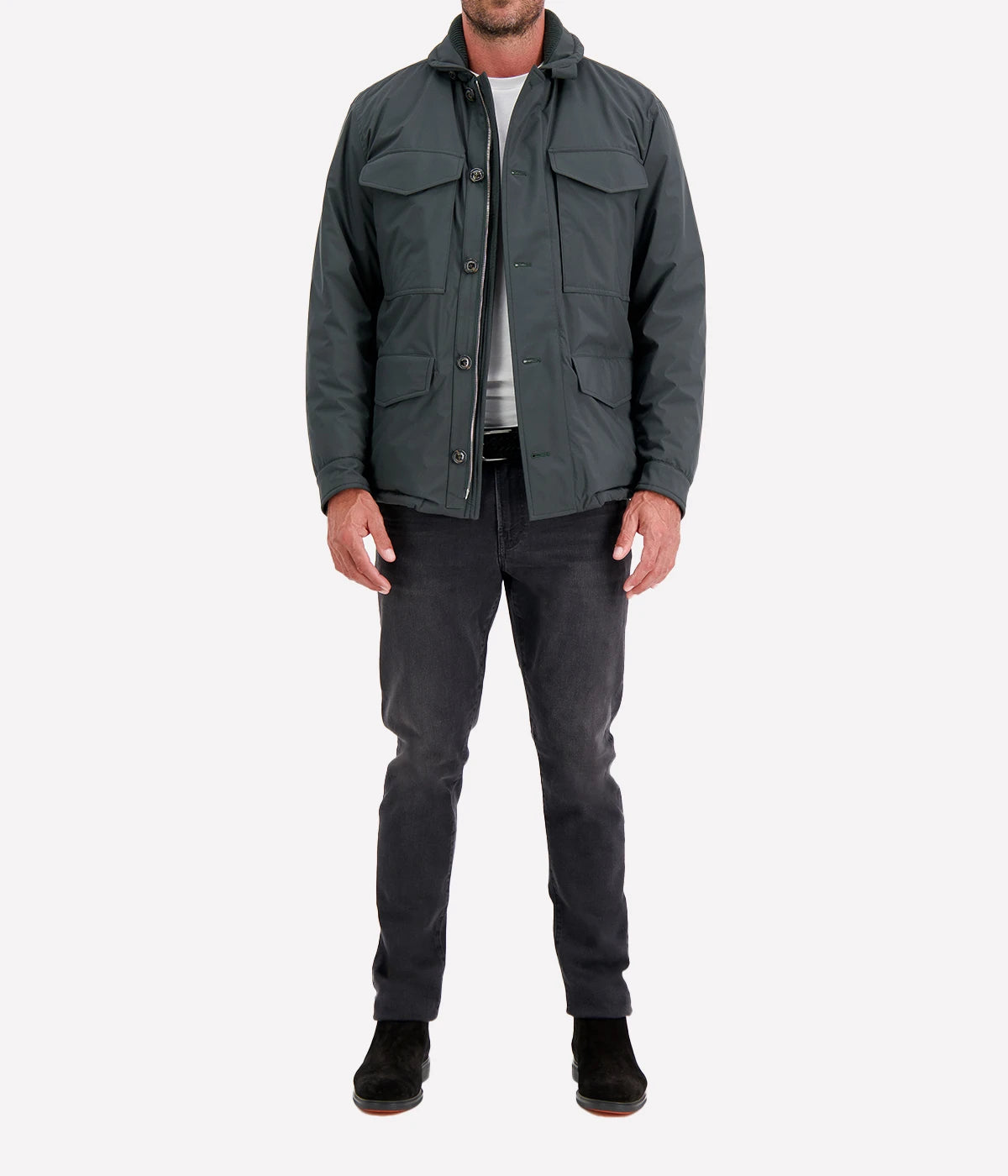 Loyal Padded Field Jacket in Ortica