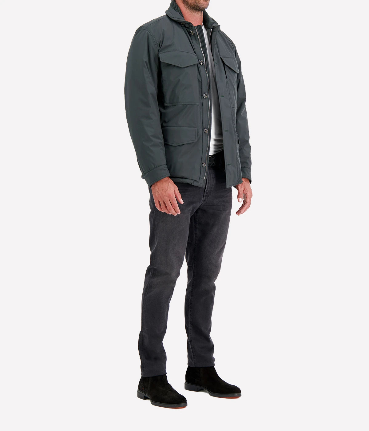Loyal Padded Field Jacket in Ortica