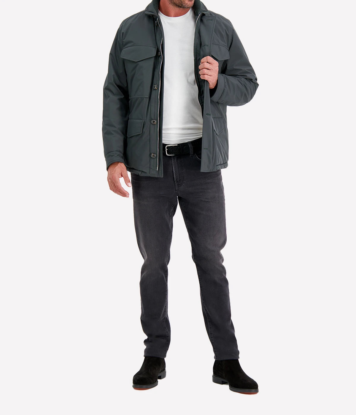 Loyal Padded Field Jacket in Ortica