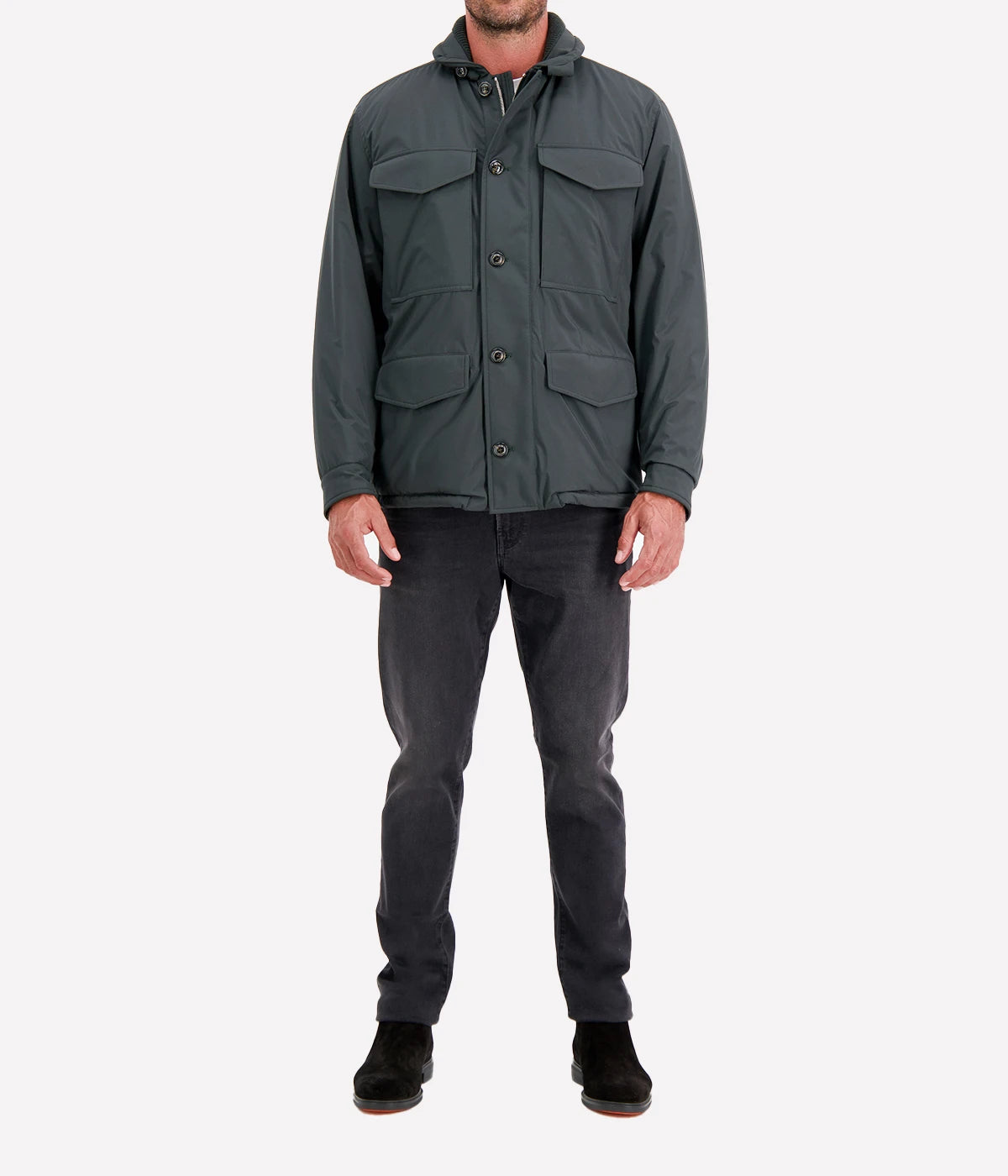 Loyal Padded Field Jacket in Ortica