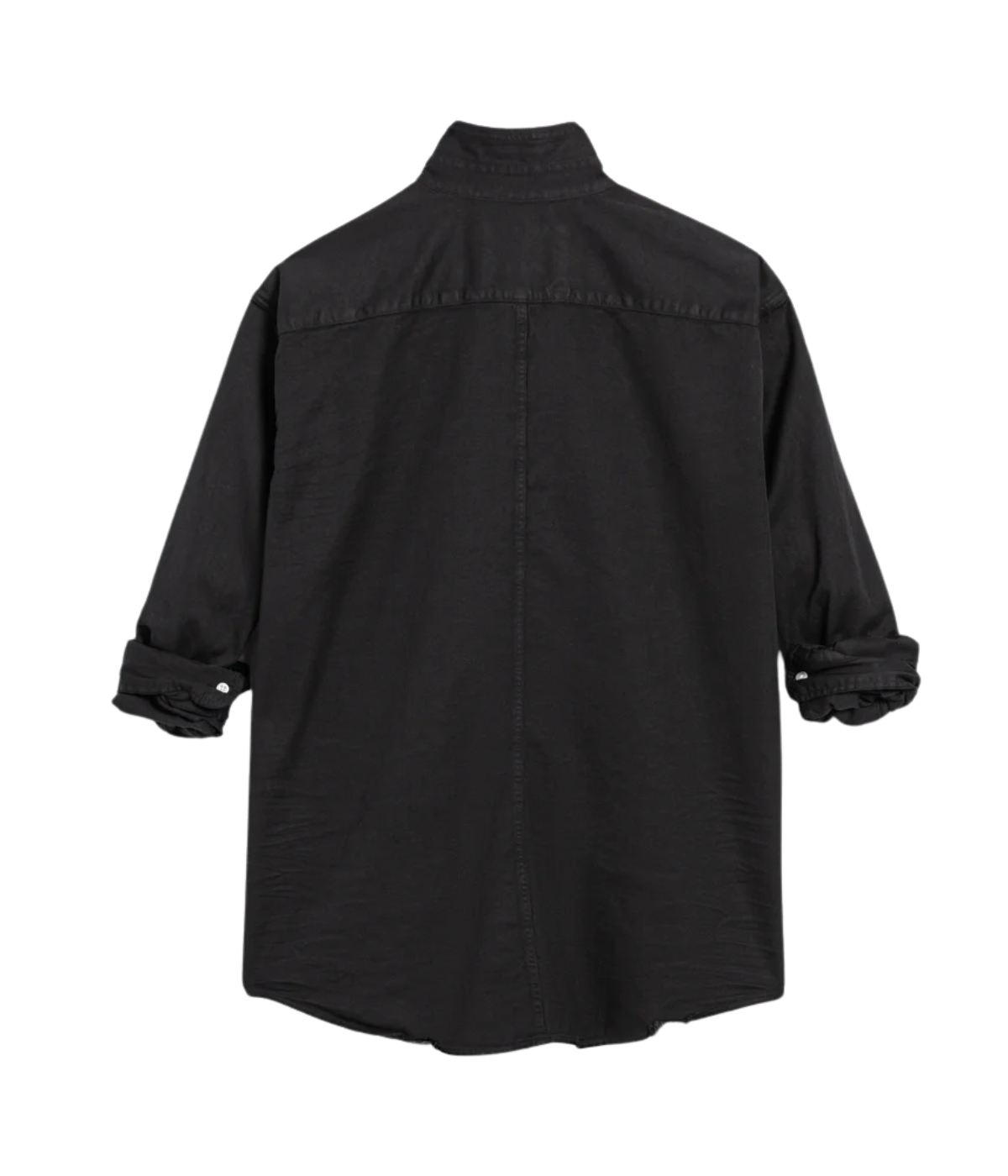 Luke Woven Denim Shirt in Blackout